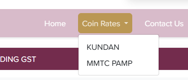 Coin Rates Navigation