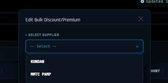 Select Supplier